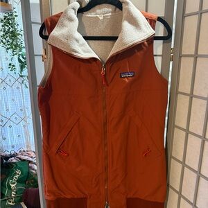 Patagonia Cream Sherpa Fleece Vest (Women's S)